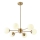 Lampadario a sospensione con supporto rigido 6xE27/40W/230V ottone