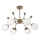 Lampadario a sospensione con supporto rigido 6xE27/60W/230V oro