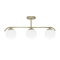 Lampadario a sospensione con supporto rigido AMADEO 3xE14/40W/230V ottone
