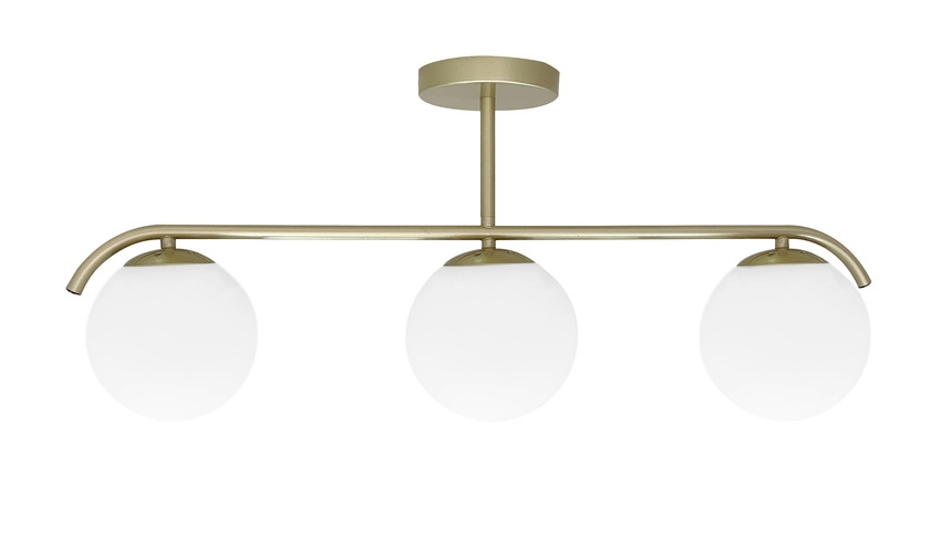 Lampadario a sospensione con supporto rigido AMADEO 3xE14/40W/230V ottone