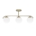 Lampadario a sospensione con supporto rigido AMADEO 3xE14/40W/230V ottone