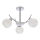 Lampadario a sospensione con supporto rigido AMOS 3xE27/40W/230V cromo lucido