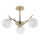 Lampadario a sospensione con supporto rigido AMOS 3xE27/40W/230V oro