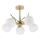 Lampadario a sospensione con supporto rigido AMOS 5xE27/40W/230V oro