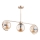 Lampadario a sospensione con supporto rigido ASTANA 3xE14/10W/230V oro