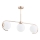 Lampadario a sospensione con supporto rigido ASTANA 3xE14/10W/230V oro