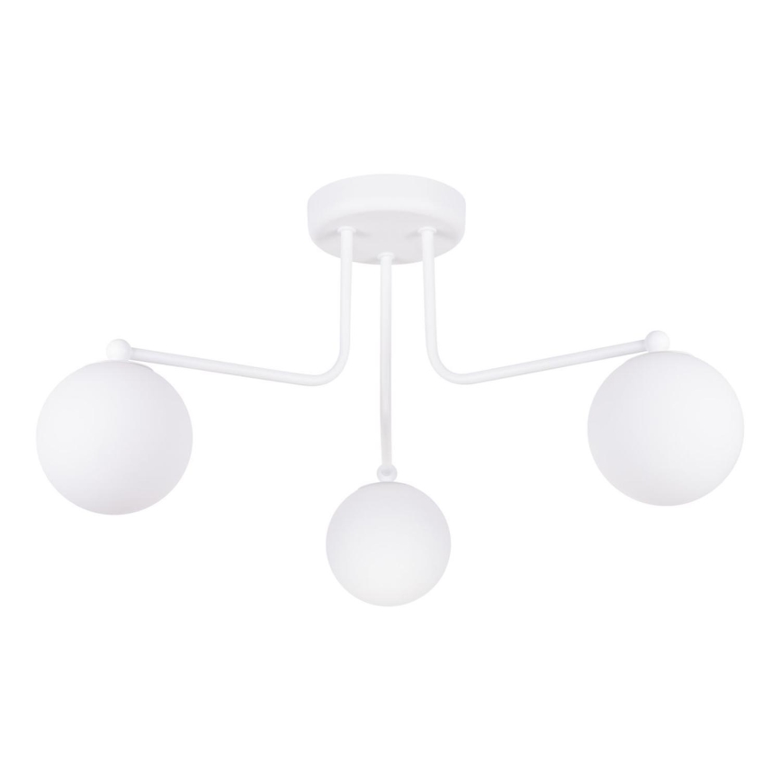 Lampadario a sospensione con supporto rigido ASTRAL 3xG9/8W/230V bianco
