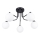 Lampadario a sospensione con supporto rigido ASTRAL 5xG9/8W/230V nero