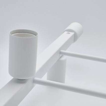 Lampadario a sospensione con supporto rigido ASTRID 4xE27/60W/230V bianco