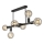 Lampadario a sospensione con supporto rigido ASTRID 6xE27/60W/230V nero