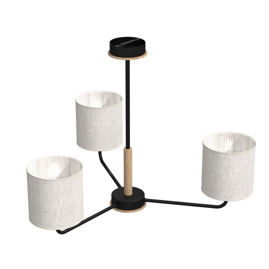 Lampadario a sospensione con supporto rigido ATLANTA 3xE27/60W/230V