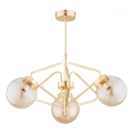 Lampadario a sospensione con supporto rigido BARSUM 3xE14/10W/230V oro