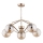 Lampadario a sospensione con supporto rigido BARSUM 5xE14/10W/230V oro