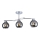 Lampadario a sospensione con supporto rigido CONNOR 3xE27/15W/230V cromo lucido/grigio