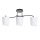Lampadario a sospensione con supporto rigido ESNYR 3xE27/40W/230V nero/bianco