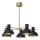 Lampadario a sospensione con supporto rigido ESTATE MINI 5xE27/15W/230V nero