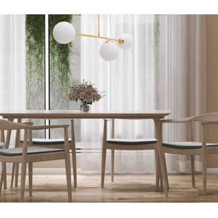 Lampadario a sospensione con supporto rigido FIRA 3xE27/60W/230V oro