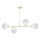 Lampadario a sospensione con supporto rigido FIRA 4xE27/60W/230V oro