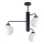 Lampadario a sospensione con supporto rigido FLEX 3xE27/60W/230V nero/bianco