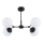 Lampadario a sospensione con supporto rigido FOTON 4xE14/10W/230V nero