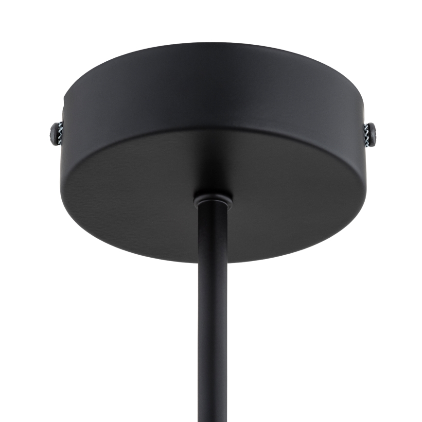 Lampadario a sospensione con supporto rigido FOTON 4xE14/10W/230V nero