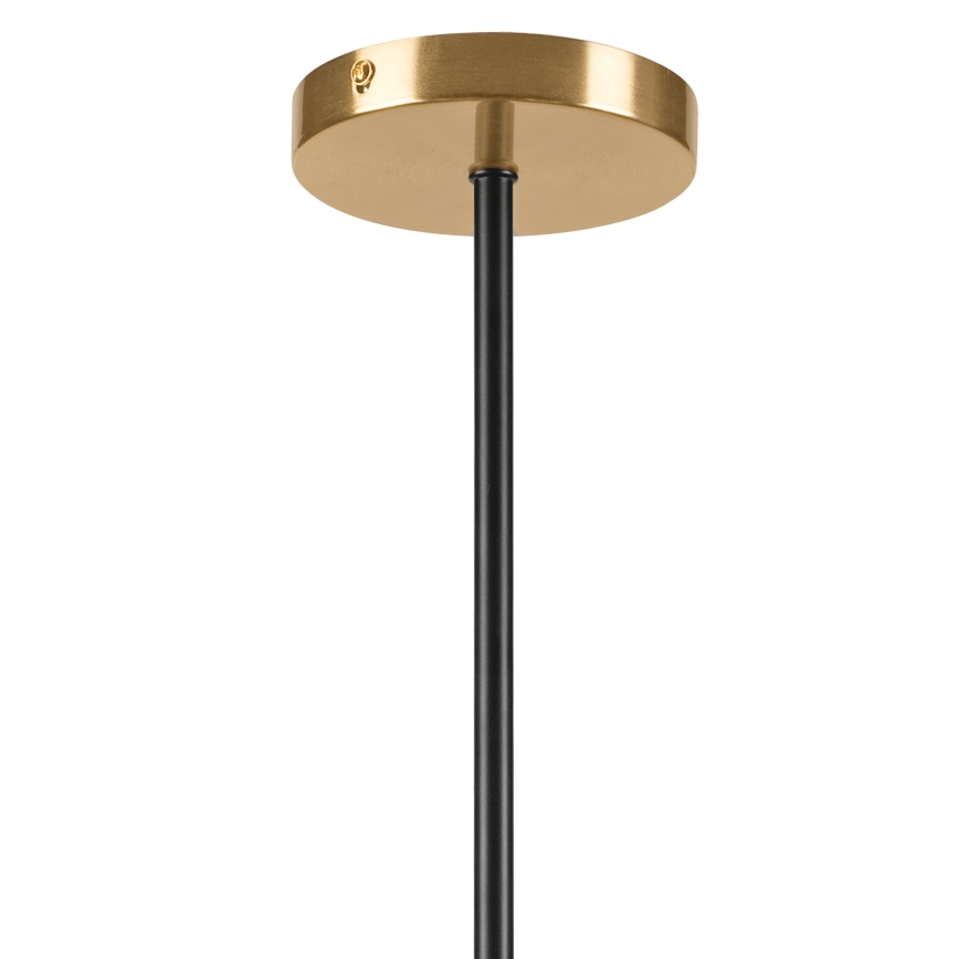 Lampadario a sospensione con supporto rigido GEORGIA 5xE14/5W/230V oro/fumé beige