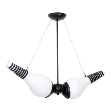 Lampadario a sospensione con supporto rigido GRANDE 2xE27/60W/230V