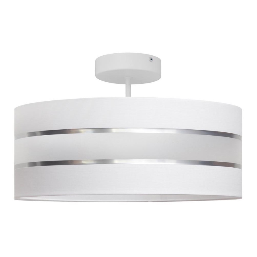 Lampadario a sospensione con supporto rigido HELEN 3xE27/15W/230V bianco/cromo lucido
