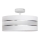 Lampadario a sospensione con supporto rigido HELEN 3xE27/15W/230V bianco/cromo lucido