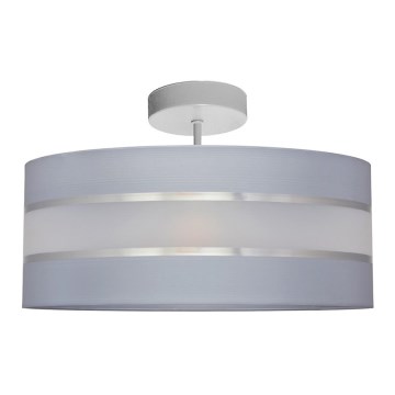 Lampadario a sospensione con supporto rigido HELEN 3xE27/15W/230V grigio/cromo lucido