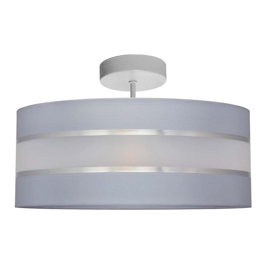 Lampadario a sospensione con supporto rigido HELEN 3xE27/15W/230V grigio/cromo lucido