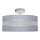 Lampadario a sospensione con supporto rigido HELEN 3xE27/15W/230V grigio/cromo lucido