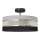 Lampadario a sospensione con supporto rigido HELEN 3xE27/15W/230V nero/grigio/oro