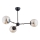 Lampadario a sospensione con supporto rigido ITORIS 3xE14/10W/230V nero/oro