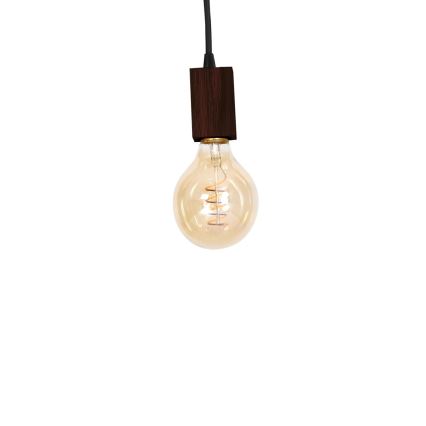 Lampadario a sospensione con supporto rigido JACK 3xE27/40W/230V legno marrone