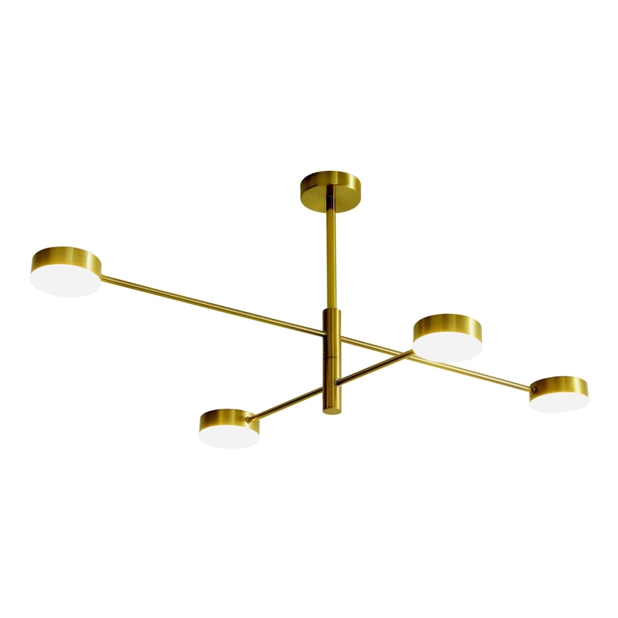 Lampadario a sospensione con supporto rigido LED 4xLED/12W/230V 4000K oro