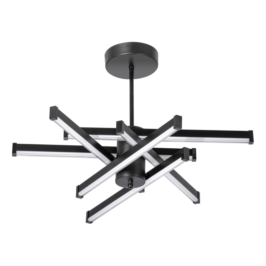 Lampadario a sospensione con supporto rigido LED 6xLED/10W/230V 3000-6500K diametro 66 cm nero