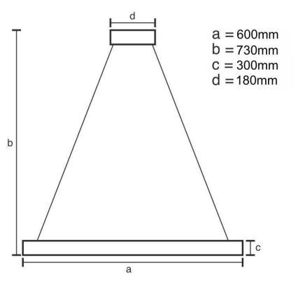 LED Dimmerabile cristallo lampadario on a pole LED/80W/230V 3000-6500K oro + telecomando