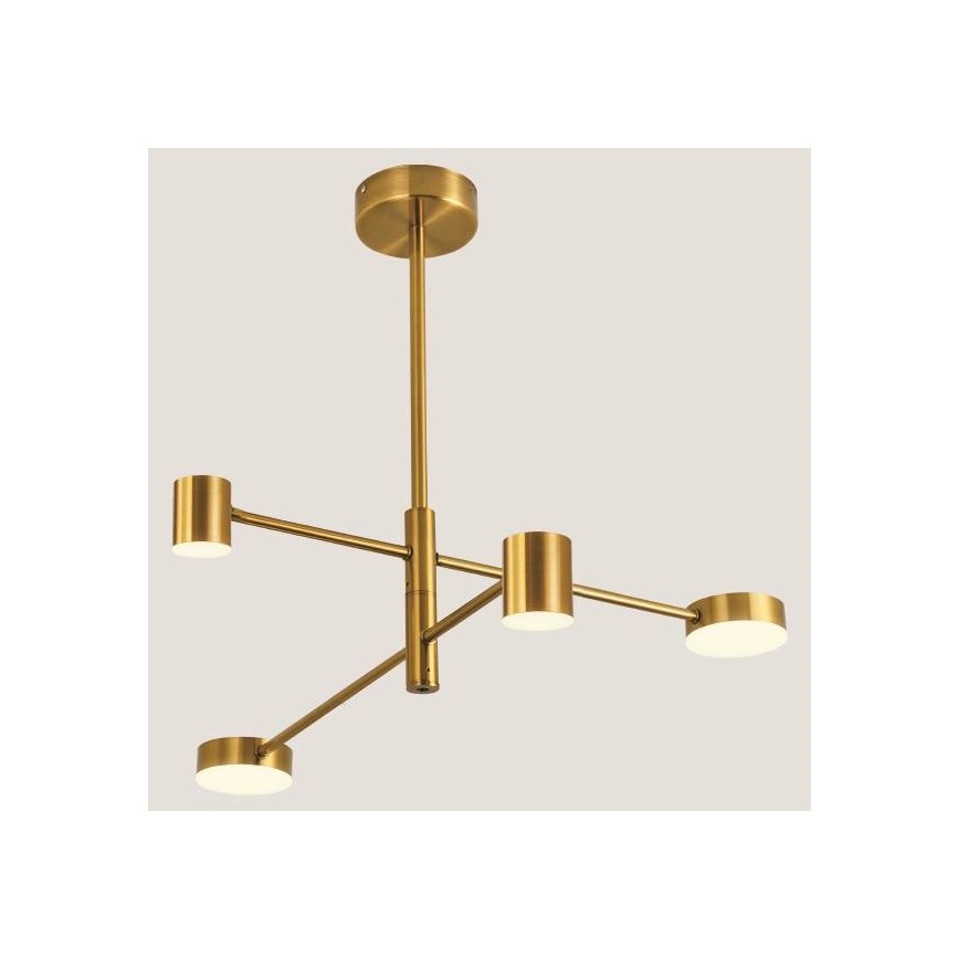 Lampadario a sospensione con supporto rigido LED LED/24W/230V 3000K oro