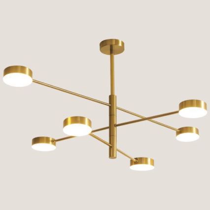 Lampadario a sospensione con supporto rigido LED LED/30W/230V 3000K oro