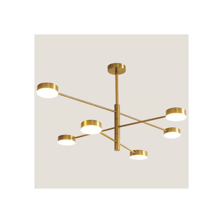 Lampadario a sospensione con supporto rigido LED LED/30W/230V 3000K oro
