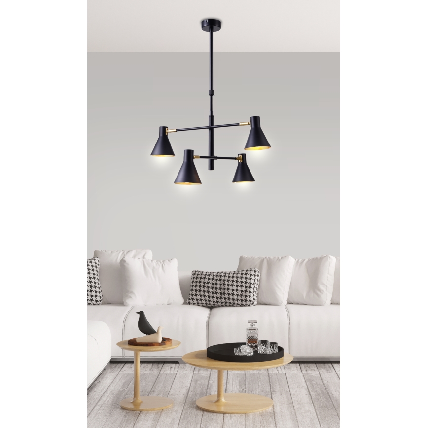Lampadario a sospensione con supporto rigido LESS 4xE14/40W/230V