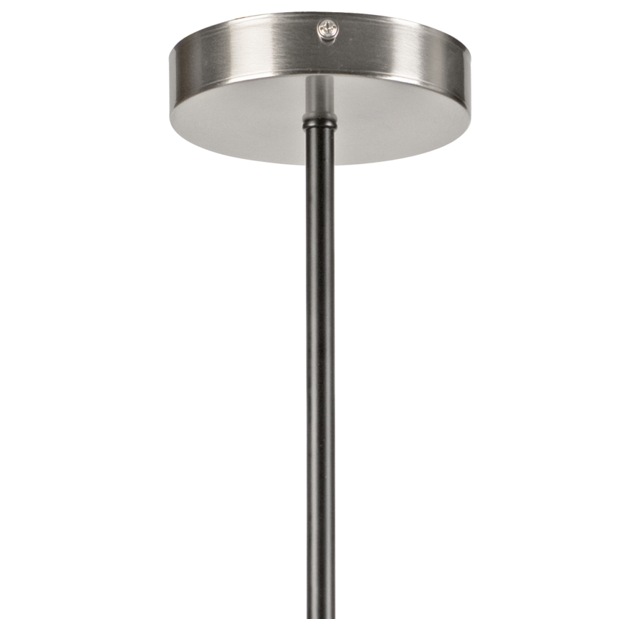 Lampadario a sospensione con supporto rigido LILOU 6xE14/5W/230V cromo opaco/fumé