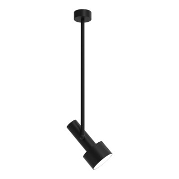 Lampadario a sospensione con supporto rigido LINTERNA 1xGX53/12W/230V nero