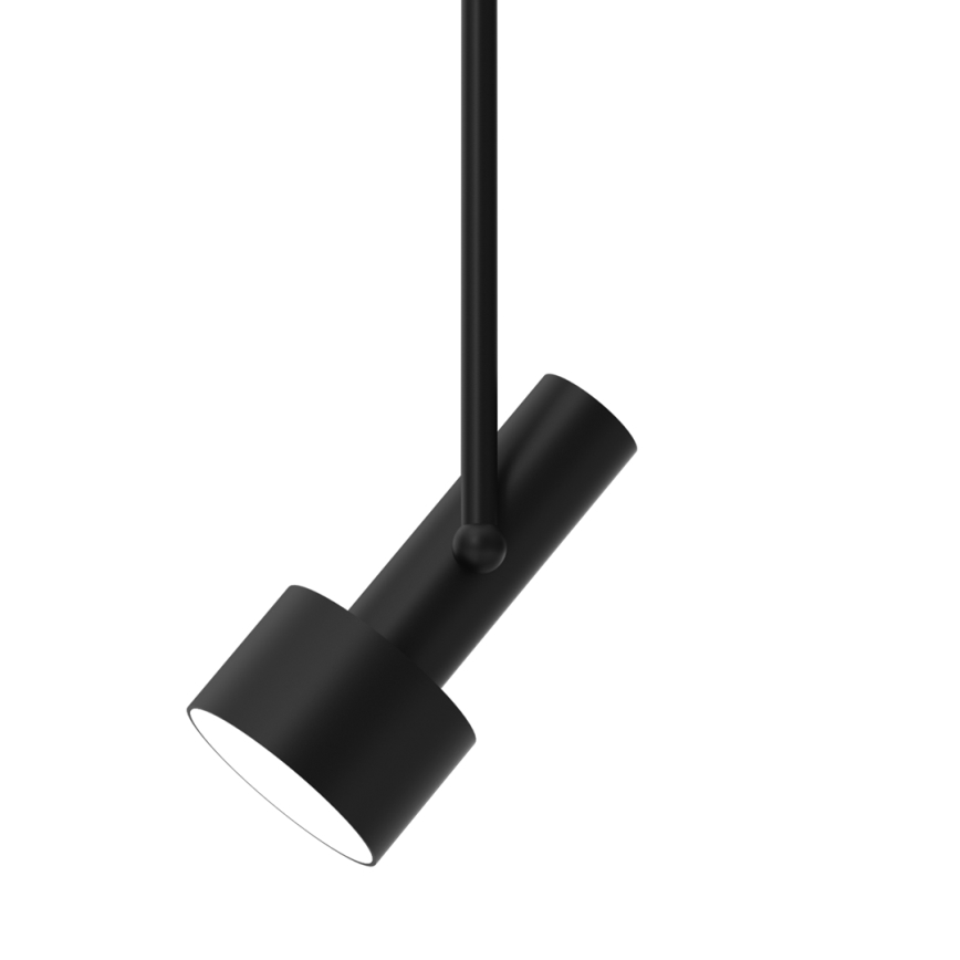 Lampadario a sospensione con supporto rigido LINTERNA 1xGX53/12W/230V nero