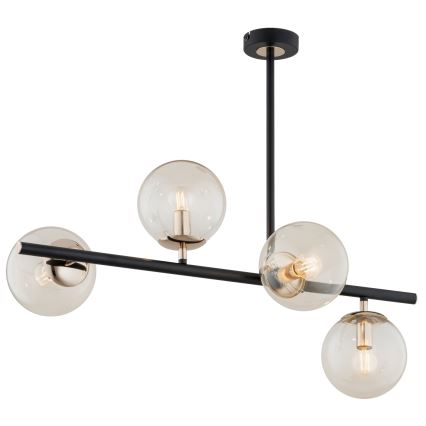 Lampadario a sospensione con supporto rigido LURO 4xE14/40W/230V