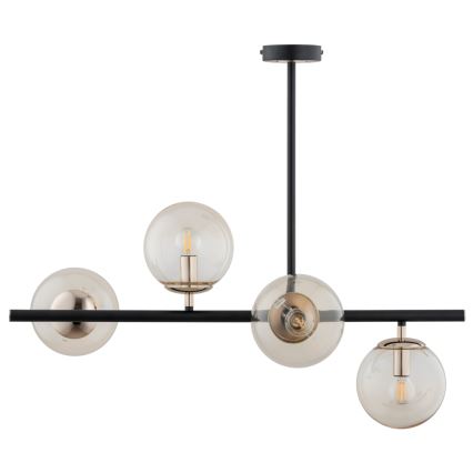 Lampadario a sospensione con supporto rigido LURO 4xE14/40W/230V