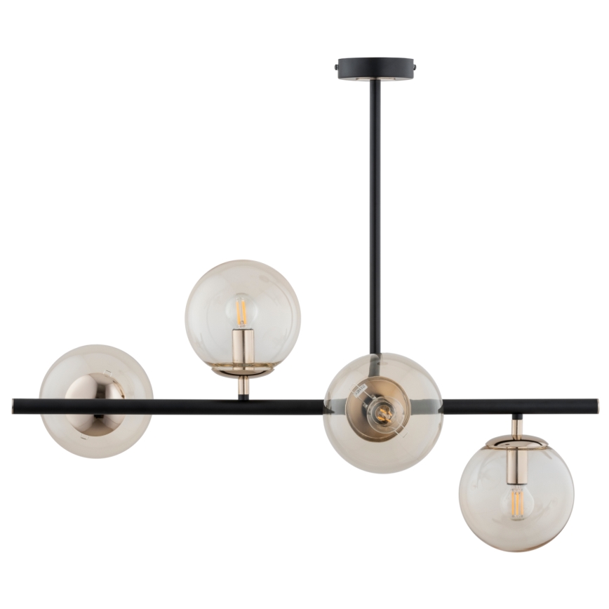 Lampadario a sospensione con supporto rigido LURO 4xE14/40W/230V