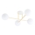 Lampadario a sospensione con supporto rigido MAGNUM 4xE14/10W/230V bianco/oro