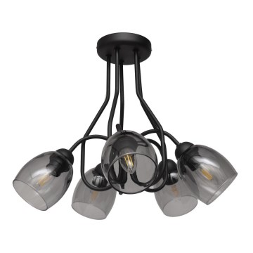 Lampadario a sospensione con supporto rigido MARIETTA 5xE27/15W/230V